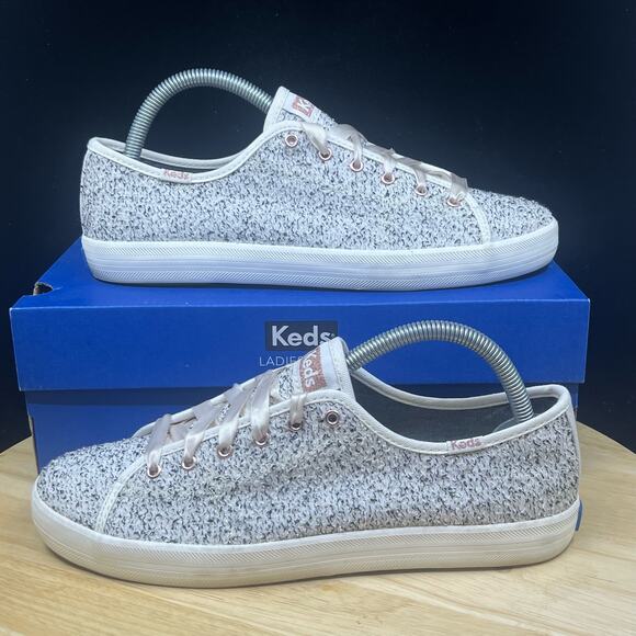 Keds Shoes - KEDS Women’s Kickstart Two-Tone Boucle White Sneakers Size 8.5
